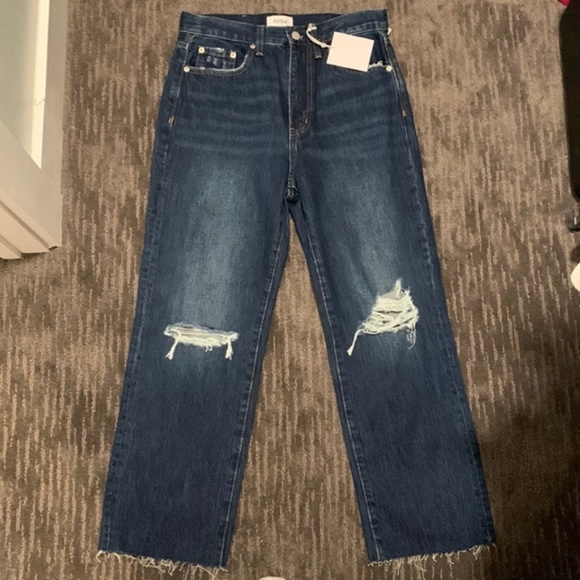 Pistola Cassie Crop Straight Leg Jeans - Picture 3 of 7